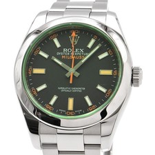Rolex Men's Milgauss 116400GV Green Glass Automatic #CS149