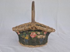 Ancien Panier En Osier Décor