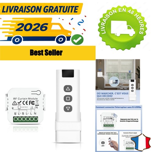 Kit commande radio volet