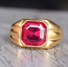 Naturel Rubis Rouge Asscher