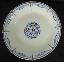 BOCH FRERES LA LOUVIERE Art Deco period 1920-1930 enamels: round dish 29 cm