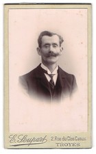 Photo E. Soupart, Troyes, 2. Rue du Clos Camus, Herr with lush schnauzer 