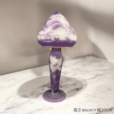 Comes With Certificate Height 46Cm, Width 20Cm Emile Galle Lamp Cameo Carving