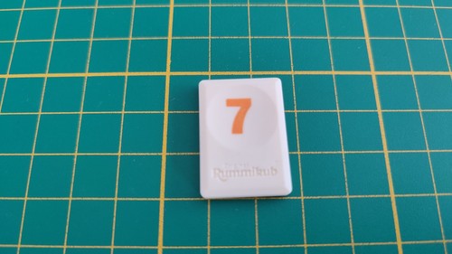 Tuile chiffre orange - tuile,