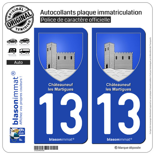 Stickers plaque auto - , 13220