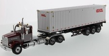 DIECAST MASTERS, WESTERN STAR 4900 SF Avec porte container et container 40 Pi...