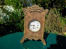 Ancienne pendulette Art Nouveau horloge pendule 1900 style Majorelle à restaurer