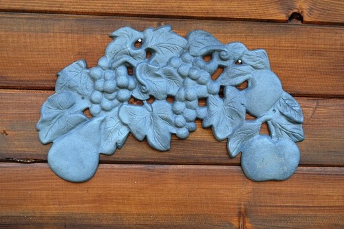 Plaque cheminée fruits - plaque,
