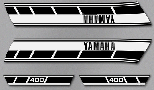 1976 yamaha rd400c decal set - rd400c,