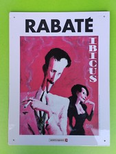 plaque metal emaille RABATE