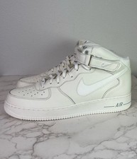 Nike Air Force 1 Mid Sneakers Premium ID in Bone White 16