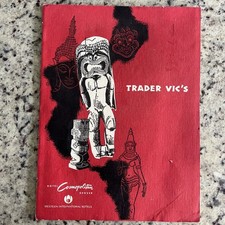Vintage 1959 Trader Vic’s Tiki Bar Restaurant Menu Denver CO Hotel Cosmopolitan