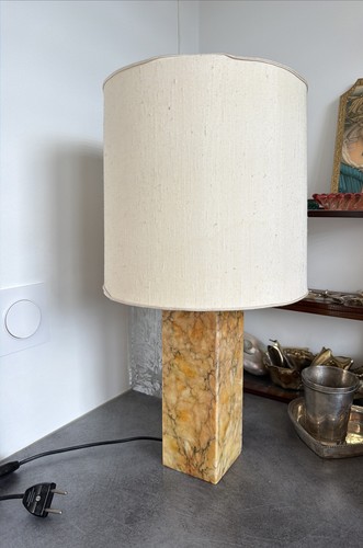 Lampe marbre sienne - marbre, de