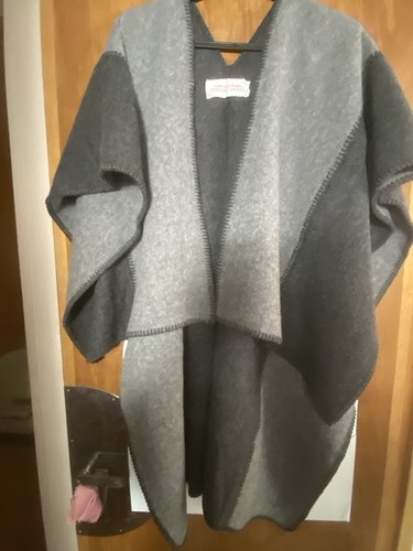 Châle bicolore laine gris - châle,