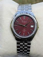 Vintage Seiko Automatic  6309 Red Wine Dial  Men's watch Japan