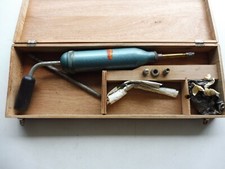 ANTIQUE MANU FRANCE GREASE PUMP - PERFECT CONDITION in original box...