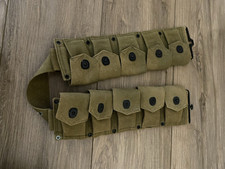 WWII WW2 US M1923 M1 Garand Cartridge Belt!