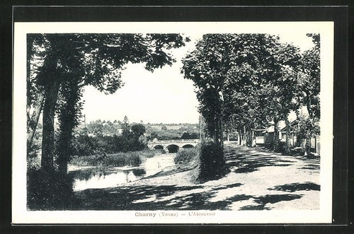 Cpa charny abreuvoir - charny,, l´abreuvoir