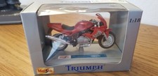 Triumph Spirit Rs Moto - Maisto 1.18 - Red Miniature - Rare Vintage 