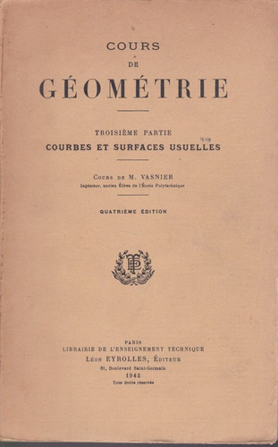 Cours géométrie courbes - de,