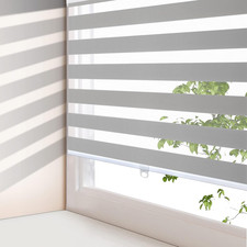 Zebra Blinds Cordless Zebra Shades for Windows Free-Stop Roller Windows Shades D