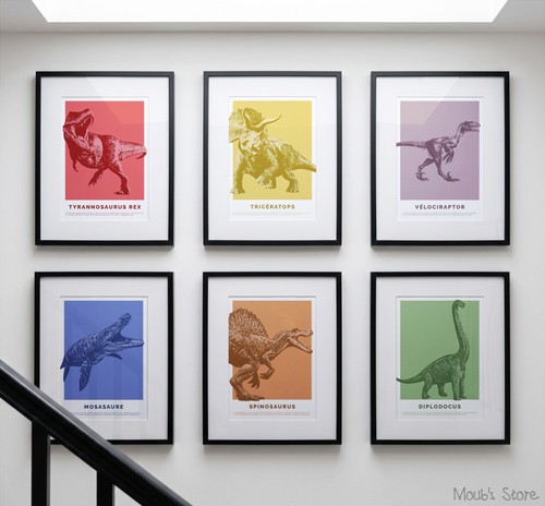 Lot dinosaures affiches - lot,