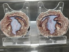 CRIS 28N OLD STOCK PAIRE DE LITHOPHYSE POLIE MASSIF DE L'ESTEREL VAR FRANCE