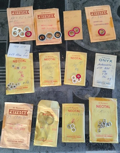 Lot ressorts barillet montre - lot,