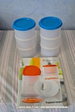 SET EMPILODECO boites Rondes Empilables, Micro Onde, TUPPERWARE + LIVRET RECETTE