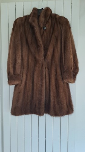 Manteau fourrure marron - manteau,
