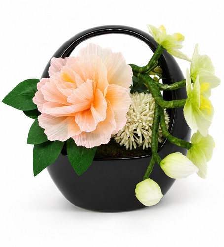 Lampe japonaise fleurs - lampe, led