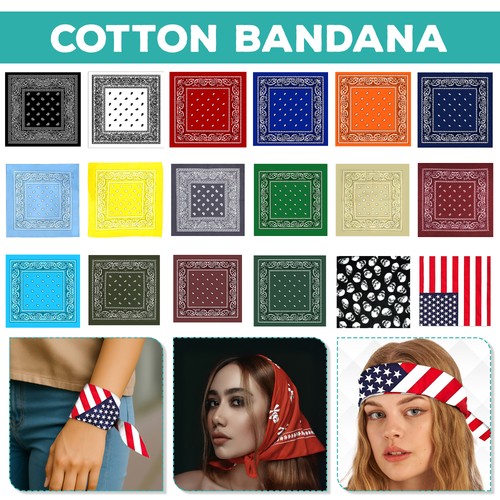 Bandana 100 coton biker - 100%,