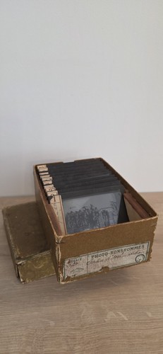 Ancien coffret plaques de - ancien,