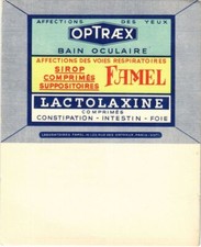 PC BAIN OCULAIRE OPTRAEX MEDICATION FRANCE ADVERTISEMENT (a35080)