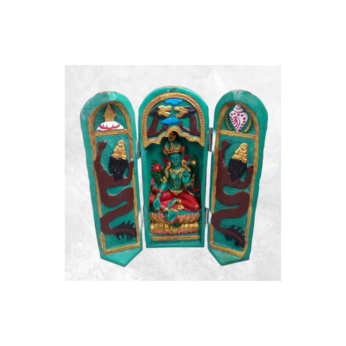 Temple bouddhiste triptyque