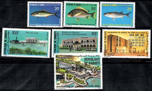 Djibouti 1986 468 473 479 - djibouti, 468-473,479