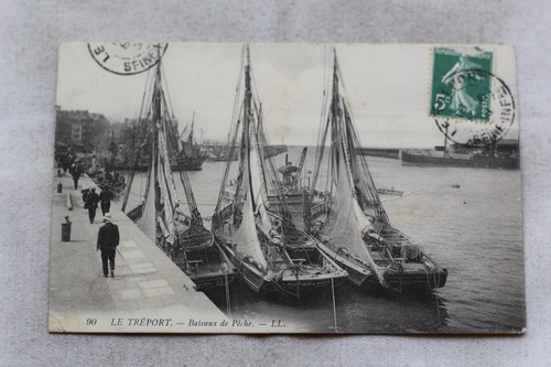 Tréport bateaux de - le, tréport,
