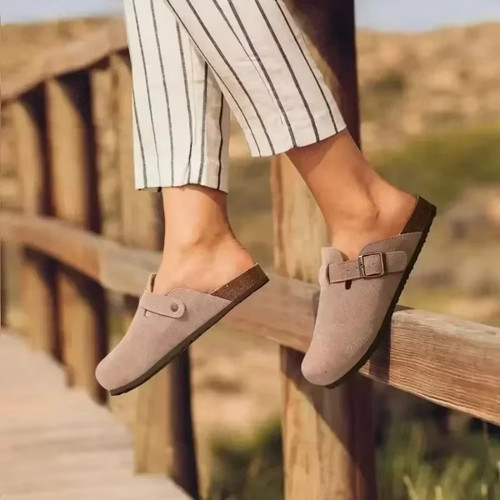 Sabots mules femme daim - mules, rétro