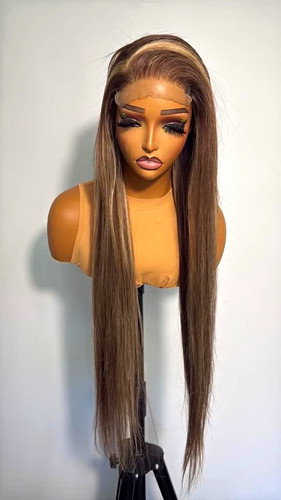 Lace front wig - front, long