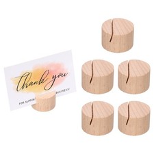 5Pcs porte-noms en bois pour