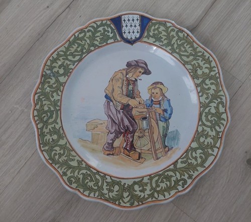 Assiette faience quimper - faience,