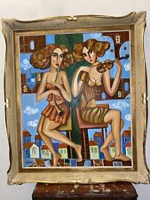 Oil On Canvas 12F 61x50 Isaac Kaplan Russian Painter Rare