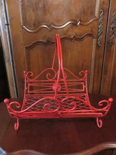 Panier porte buches fer - panier,