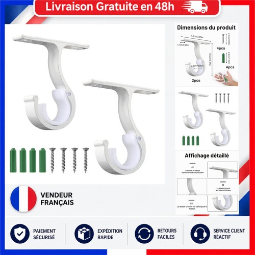 Lot supports de tringle - 2,