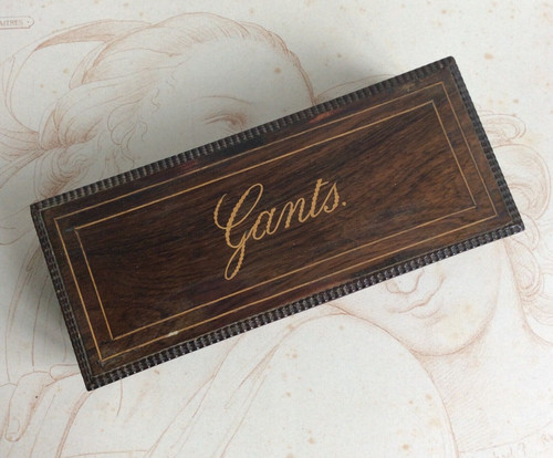 Coffret gants bois frise - gants,