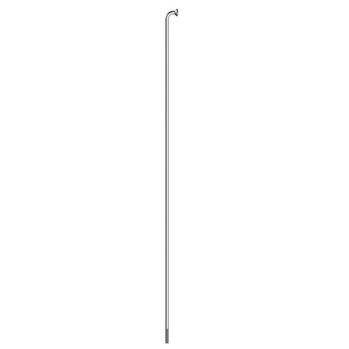 Stainless steel bend 245mm - steel,