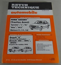 Repair Manual Revue Technique Ford Escort/Renault R12 & R20 status 4/1981