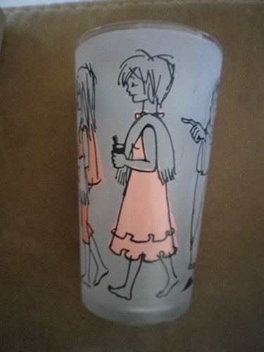 Verre signé cabu vintage - verre,