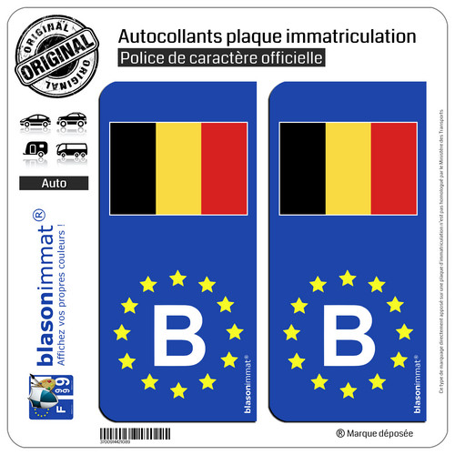Autocollants plaque - 2,