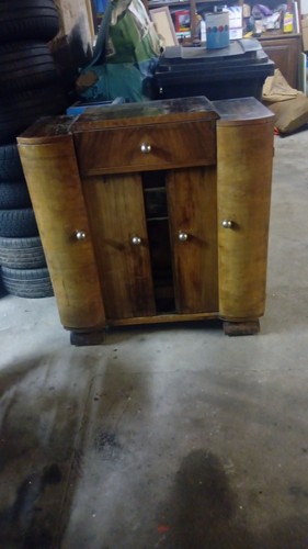 Meuble console vintage bois - en,